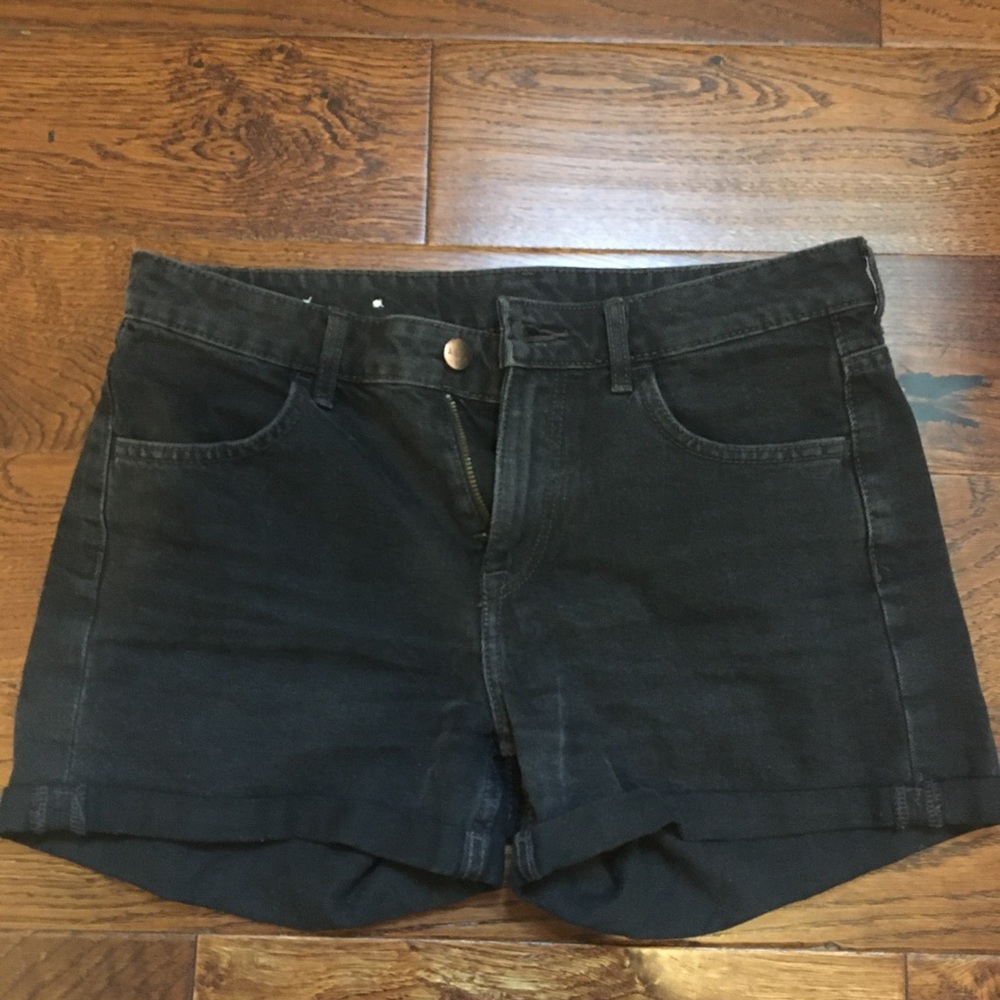 H&M Black Denim Shorts